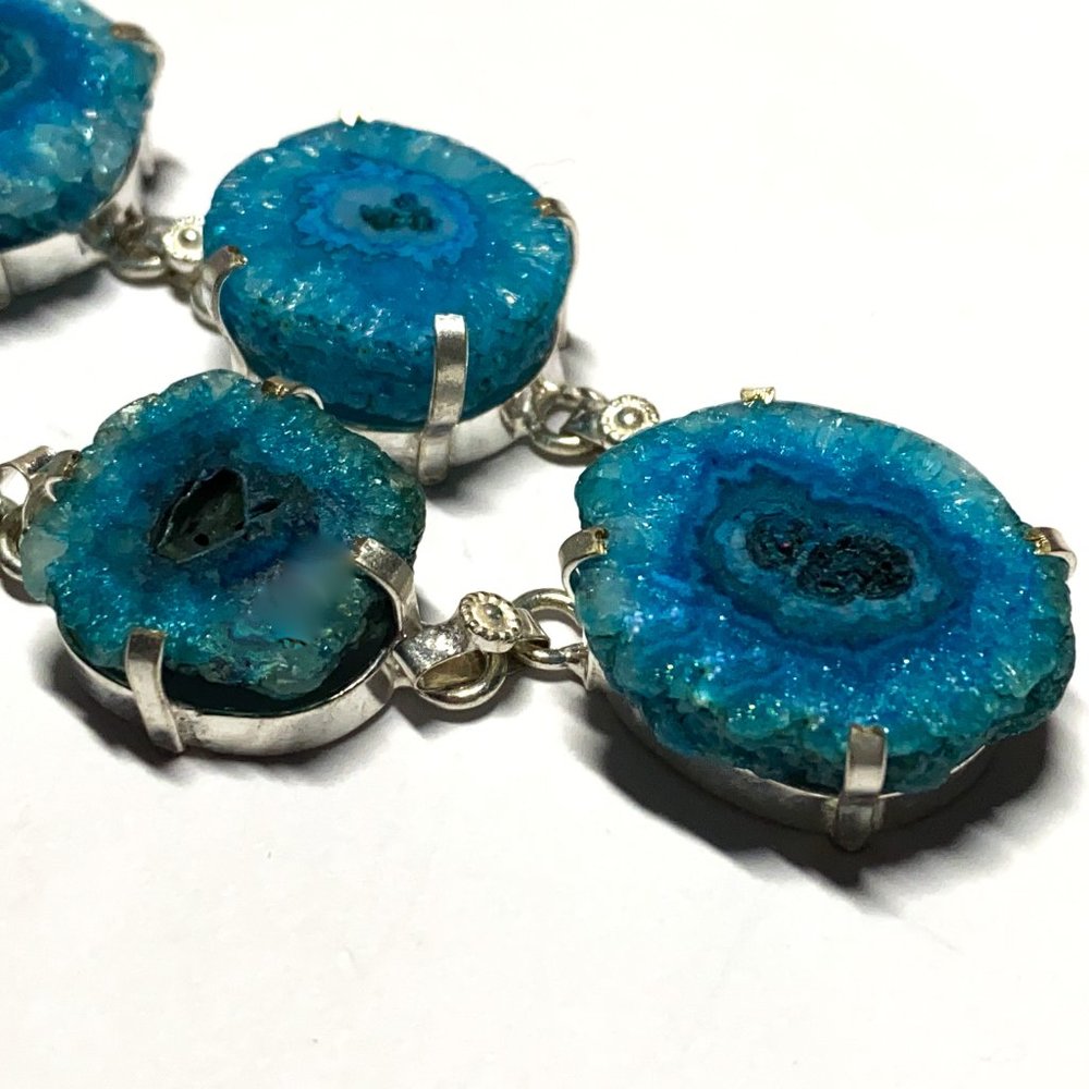 🏝Solar Quartz Gemstone Silver Necklace🏝 - Picture 2 of 7
